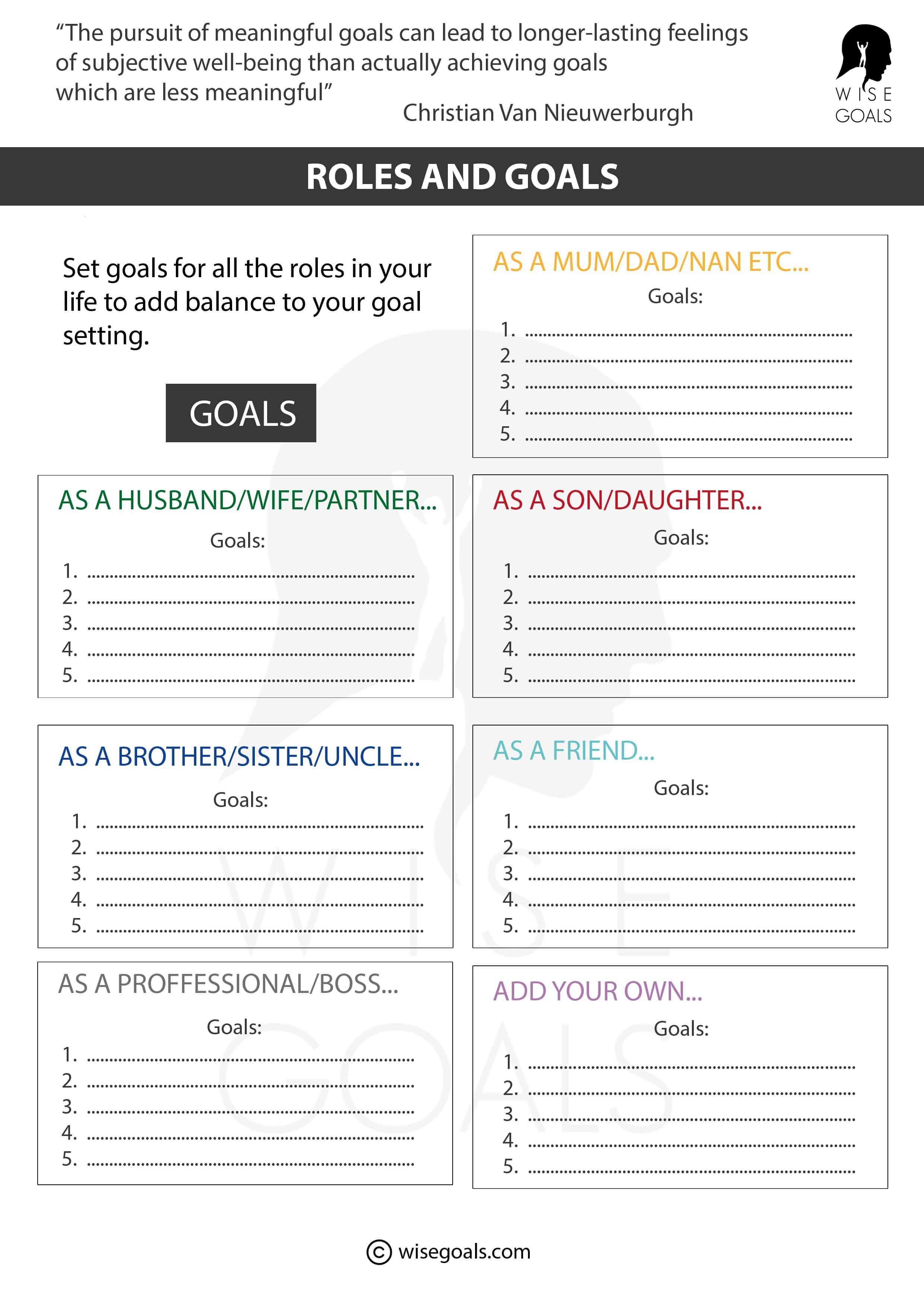 Business Goal Setting Template 2024